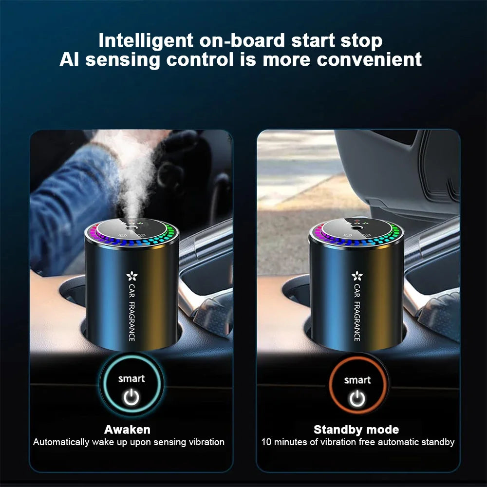 Star Sky Top Lighting Car Aromatherapy Machine – Dual Use for Car & Home, Healthy Essential Oil Perfume Diffuser for Fresh Air