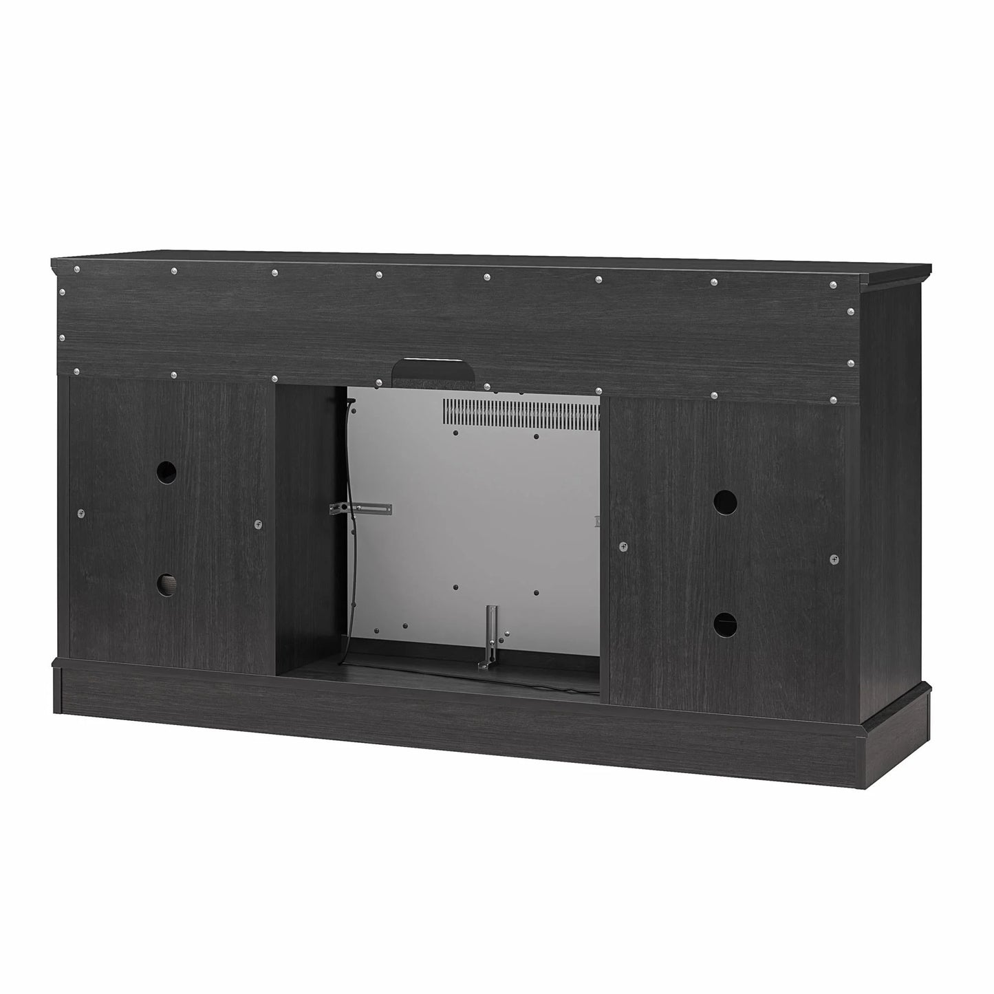 Ashton Lane Electric Fireplace TV Stand for Tvs up to 65", Black Oak
