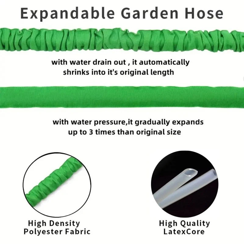 2024 Expandable Magic Hose, High-Pressure Car Wash, 7Water Spraying Functions, Water Gun, Home Garden Watering Hose Garden Hose