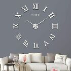 3D Hágalo Usted Mismo Números Romanos Extra Grandes Lujo Espejo De Pared Pegatina Reloj Decoración Del Hogar Reino Unido