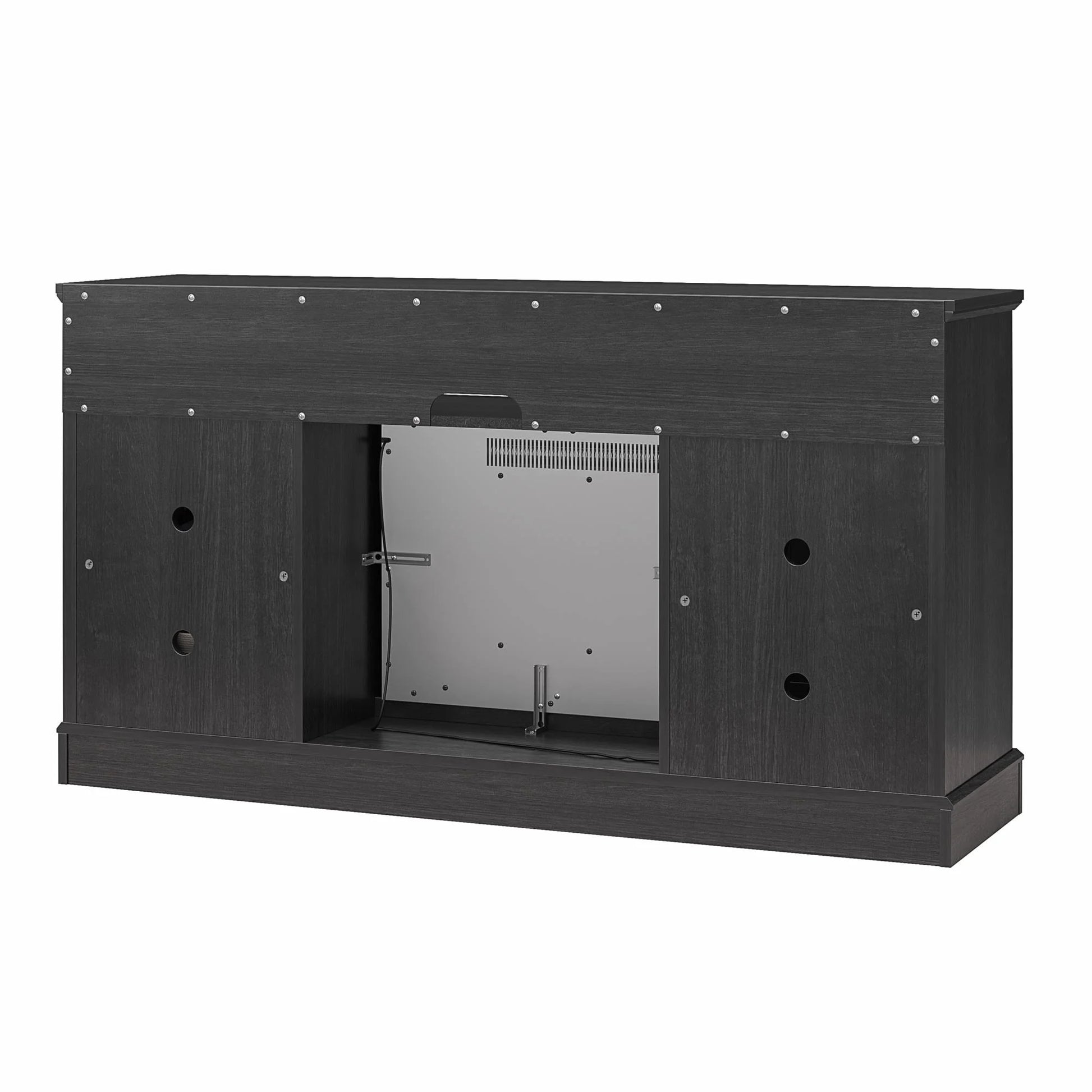 Ashton Lane Electric Fireplace TV Stand for Tvs up to 65", Black Oak