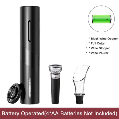 Electric Wine Opener Rechargeable Automatic Corkscrew Creative Wine Bottle Opener with USB Charging Cable Suit for Home Use