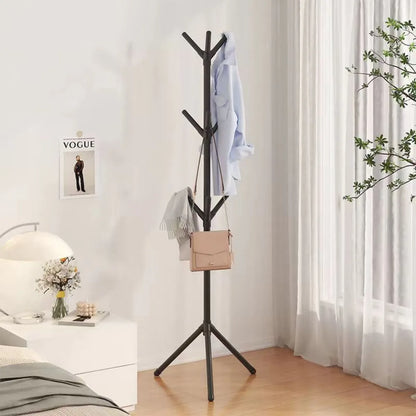 Clothes and Hats Rack Floor to Floor Bedroom Coat Hook Bedroom Vertical Tree Branch Shape Holder Hat Scarf Handbag Storage Hange