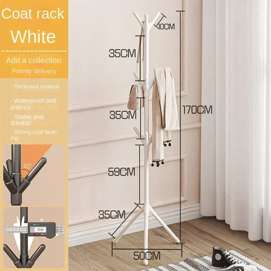 Clothes and Hats Rack Floor to Floor Bedroom Coat Hook Bedroom Vertical Tree Branch Shape Holder Hat Scarf Handbag Storage Hange