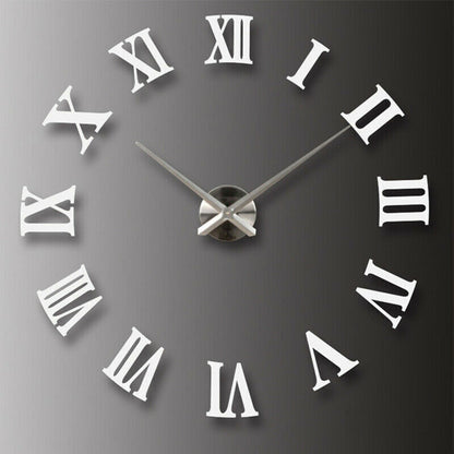 3D Hágalo Usted Mismo Números Romanos Extra Grandes Lujo Espejo De Pared Pegatina Reloj Decoración Del Hogar Reino Unido