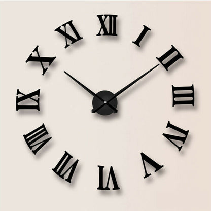 3D Hágalo Usted Mismo Números Romanos Extra Grandes Lujo Espejo De Pared Pegatina Reloj Decoración Del Hogar Reino Unido
