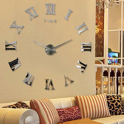 3D Hágalo Usted Mismo Números Romanos Extra Grandes Lujo Espejo De Pared Pegatina Reloj Decoración Del Hogar Reino Unido